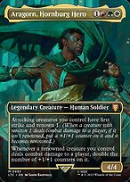 Aragorn, Hornburg Hero (LTC-492) - mythic (Borderless) - Foil