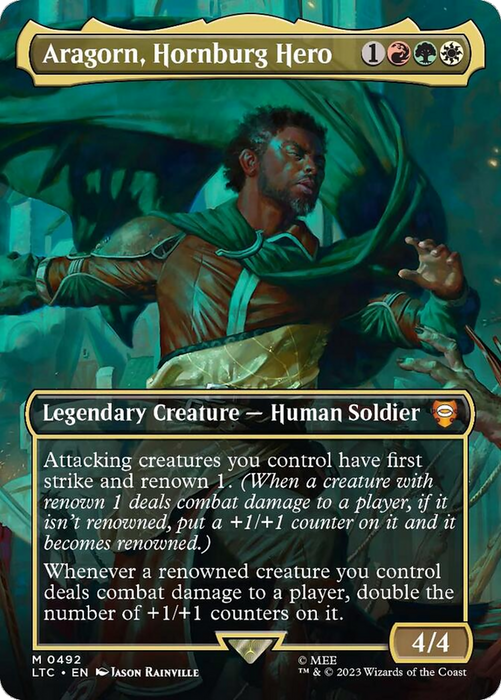 Aragorn, Hornburg Hero (LTC-492) - mythic (Borderless)
