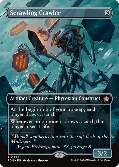 Scrawling Crawler (FDN-354) - rare (Borderless) - Foil