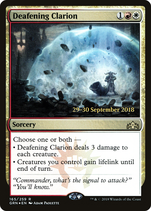 Deafening Clarion (PRE-165S) - rare - Foil