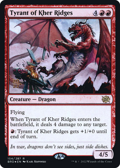 Tyrant of Kher Ridges (PRE-154S) - rare - Foil