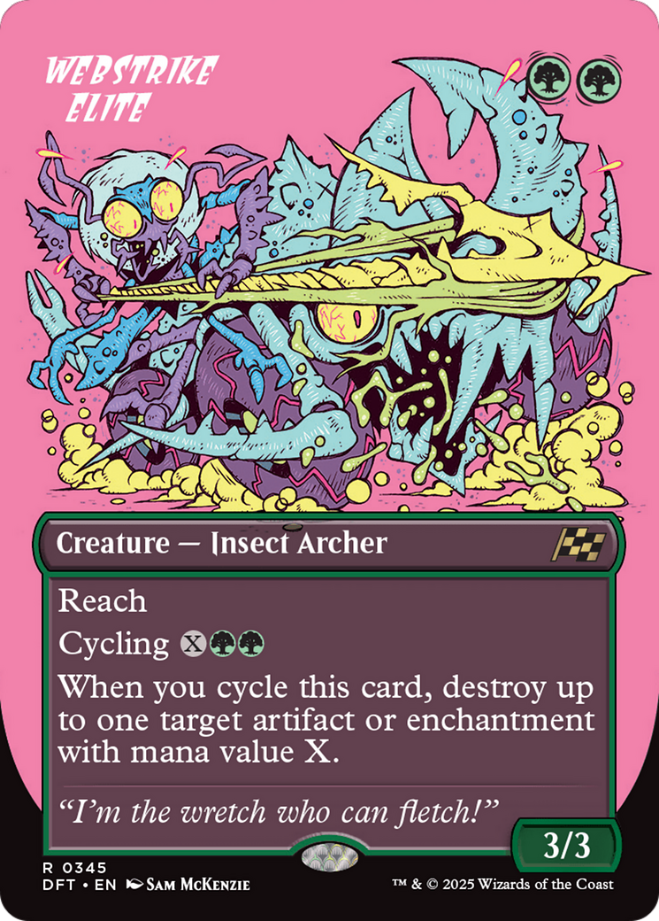 Webstrike Elite (DFT-345) - rare (Borderless) - Foil