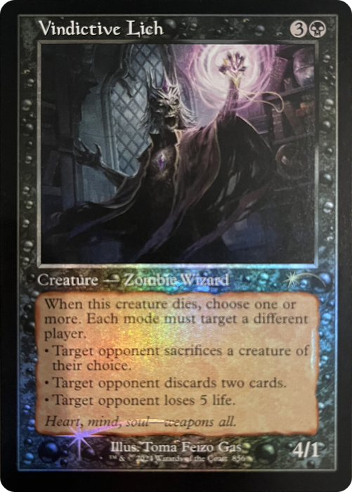 Vindictive Lich (Retro Frame) (SLD-856) - rare - Foil