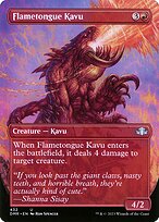 Flametongue Kavu (DMR-432) - uncommon (Borderless) - Foil