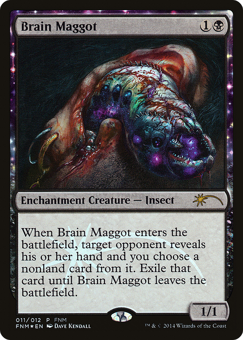Brain Maggot (FNM-011) - rare: (enchantment) - Foil