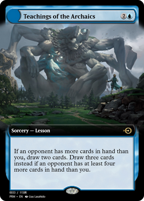 Teachings of the Archaics (PRM-90038) - rare: (lesson) - Foil
