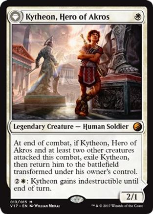 Kytheon, Hero of Akros // Gideon, Battle-Forged (V17-013) - mythic: (originpwdfc) - Foil