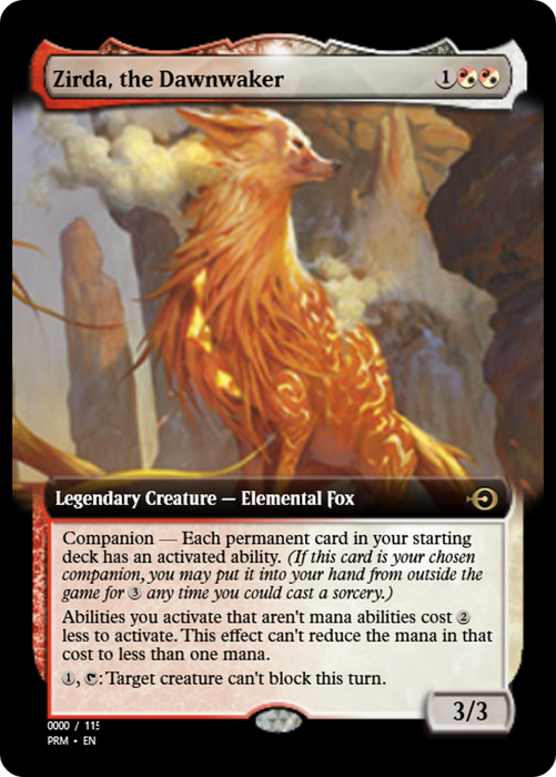Zirda, the Dawnwaker (PRM-80867) - rare: (companion) - Foil