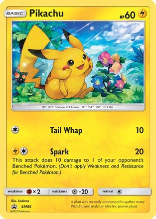 Pikachu (SM86) - SP  - Promo - Holofoil