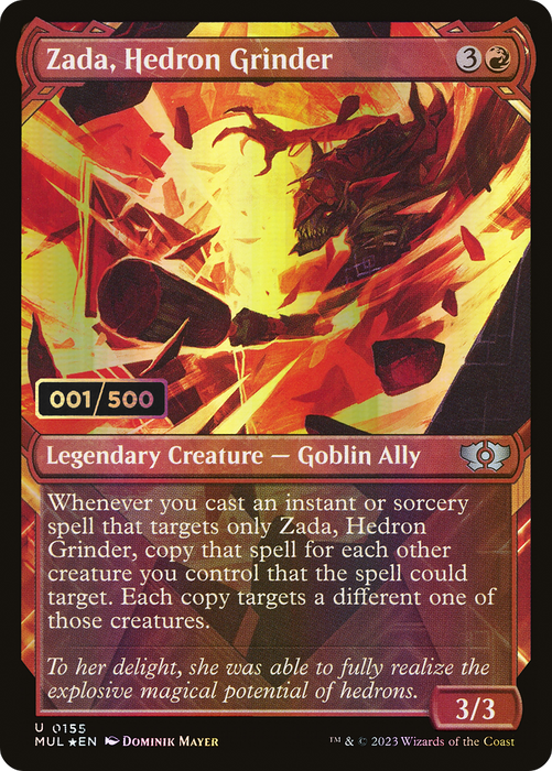Zada, Hedron Grinder (MUL-155Z) - uncommon: (Showcase) - Foil