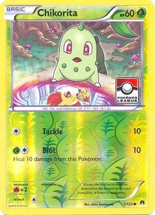 Chikorita (001/122) - LCC  - Promo - Reverse Holofoil