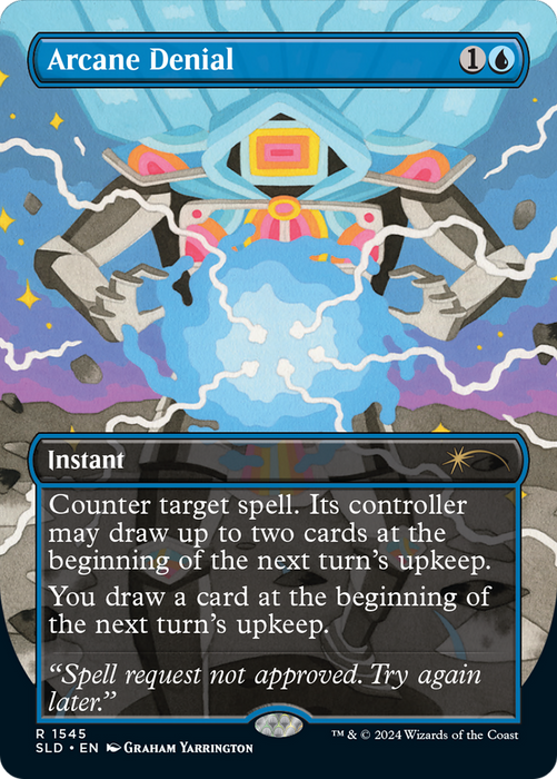 Arcane Denial (SLD-1545) - rare (Borderless)