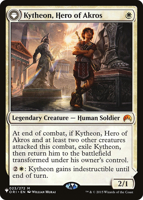 Kytheon, Hero of Akros // Gideon, Battle-Forged (LIST-ORI-23) - mythic: (originpwdfc)