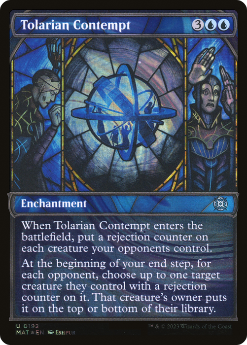 Tolarian Contempt (MAT-192) - uncommon: (Showcase) - Foil