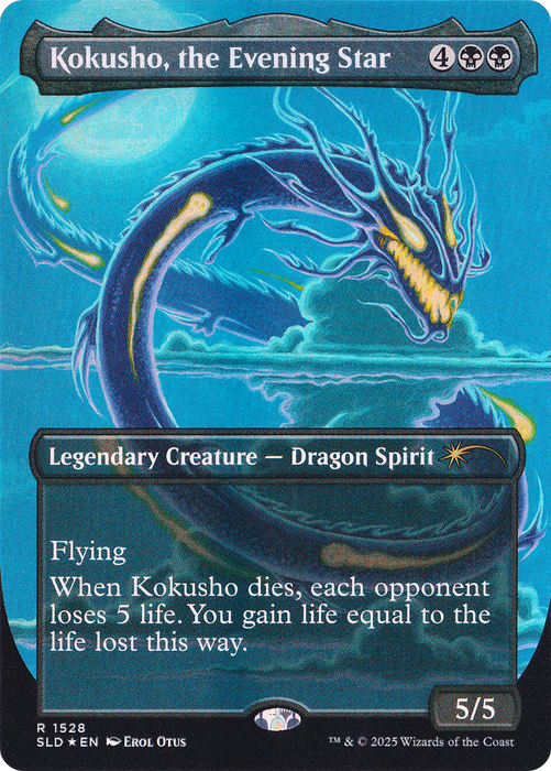 Kokusho, the Evening Star (SLD-1528) - rare (Borderless) - Foil