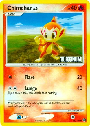 Chimchar (056/100) - BKP  - Promo - Reverse Holofoil