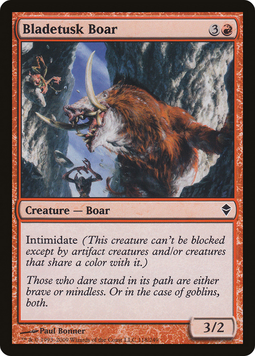 Bladetusk Boar (ZEN-118) - common - Foil