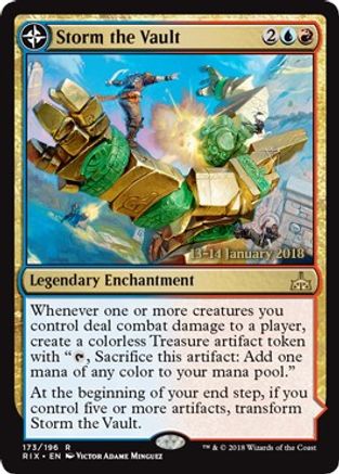 Storm the Vault // Vault of Catlacan (PRE-173S) - rare: (compasslanddfc) - Foil
