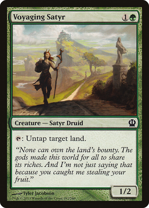 Voyaging Satyr (THS-182) - common - Foil