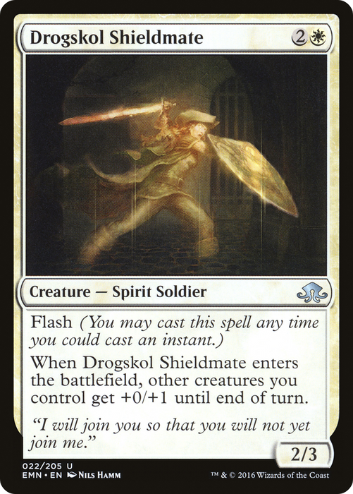 Drogskol Shieldmate (EMN-022) - uncommon - Foil