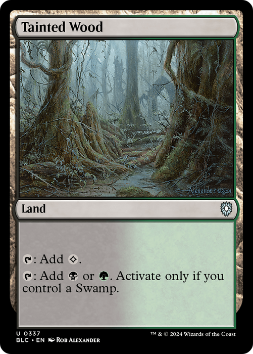 Tainted Wood (BLC-337) - uncommon
