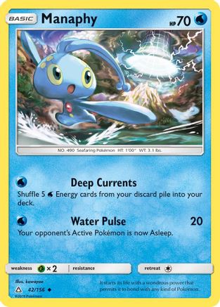 Manaphy (042/156) - SUP  - Uncommon - Reverse Holofoil