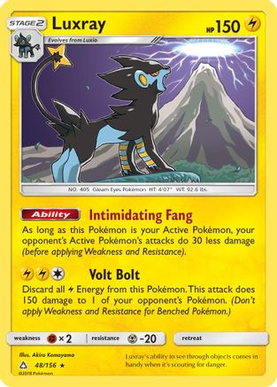 Luxray (048/156) - SUP  - Holo Rare - Reverse Holofoil