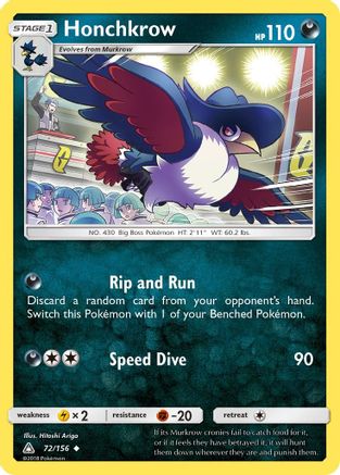 Honchkrow (072/156) - SUP  - Uncommon