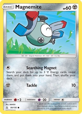 Magnemite (80) (080/156) - SUP  - Common - Reverse Holofoil