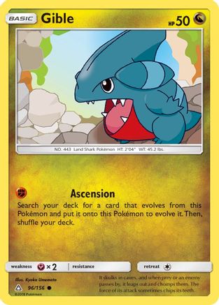 Gible (96) (096/156) - SUP  - Common - Reverse Holofoil
