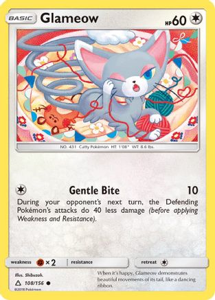 Glameow (108/156) - SUP  - Common