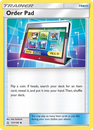 Order Pad (131/156) - SUP  - Uncommon - Reverse Holofoil