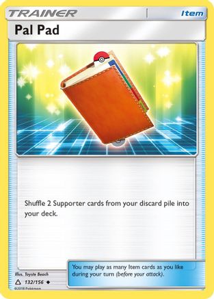 Pal Pad (132/156) - SUP  - Uncommon - Reverse Holofoil