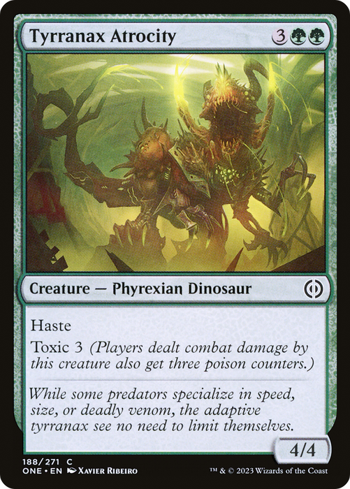 Tyrranax Atrocity (ONE-188) - common - Foil