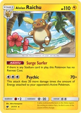 Alolan Raichu (031/111) - DE  - Rare
