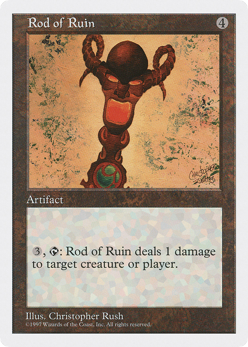 Rod of Ruin (5ED-396) - uncommon