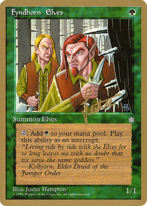 Fyndhorn Elves (WCD-BL244) - common