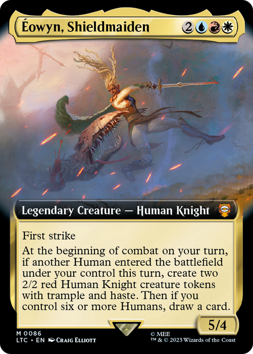 Éowyn, Shieldmaiden (LTC-086) - mythic: (Extended Art) - Foil