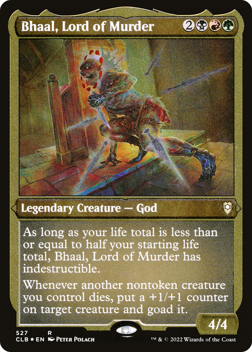Bhaal, Lord of Murder (CLB-527) - rare - Etched Foil