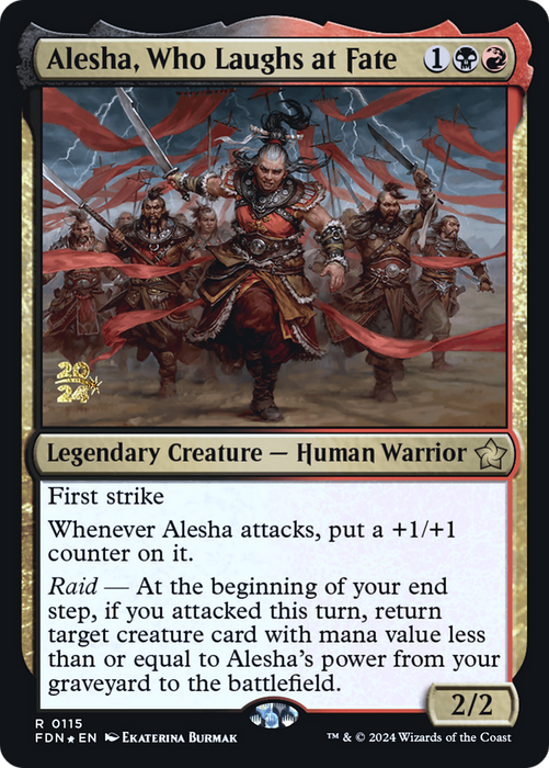 Alesha, Who Laughs at Fate (PRE-115S) - rare - Foil