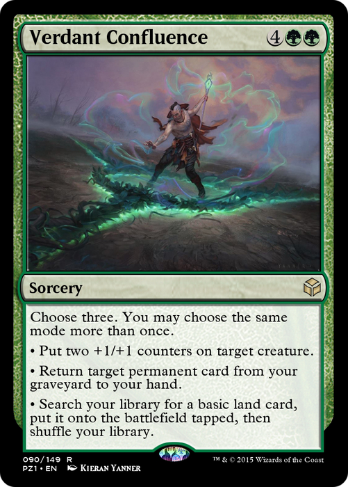 Verdant Confluence (PZ1-090) - rare - Foil