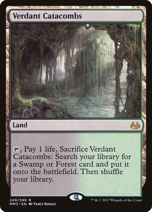 Verdant Catacombs (MM3-249) - rare - Foil