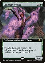 Sanctum Weaver (MH2-462) - rare: (Extended Art, enchantment) - Foil