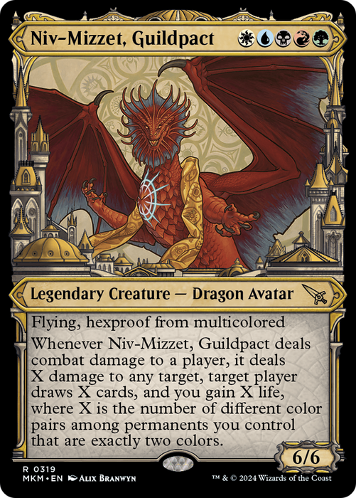 Niv-Mizzet, Guildpact (MKM-319) - rare: (Showcase)