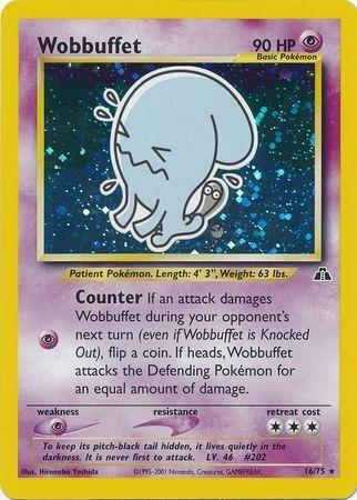 Wobbuffet (16) (016/75) - ND  - Holo Rare - Unlimited Holofoil
