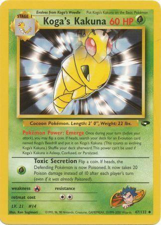Koga's Kakuna (047/132) - GC  - Uncommon - Unlimited