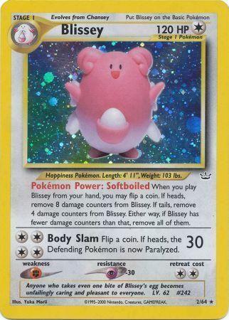 Blissey (002/64) - NR  - Holo Rare - Unlimited Holofoil