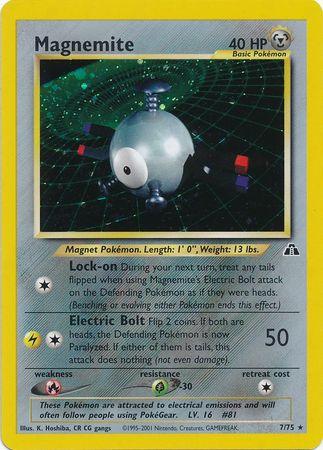 Magnemite (7) (007/75) - ND  - Holo Rare - Unlimited Holofoil