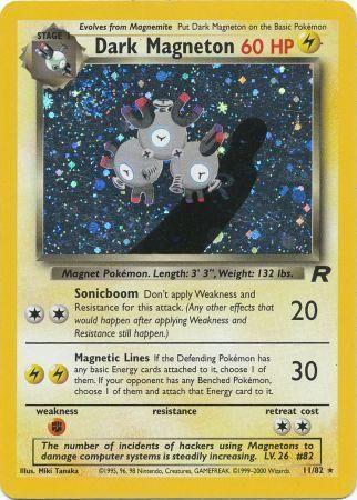 Dark Magneton (11) (011/82) - TR  - Holo Rare - Unlimited Holofoil