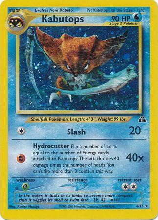 Kabutops (6) (006/75) - ND  - Holo Rare - Unlimited Holofoil